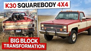 Abandoned 1984 Chevrolet 1 Ton 454 Big Block! Will It Run?!? Bonus 4x4 Squarebody Transformation!