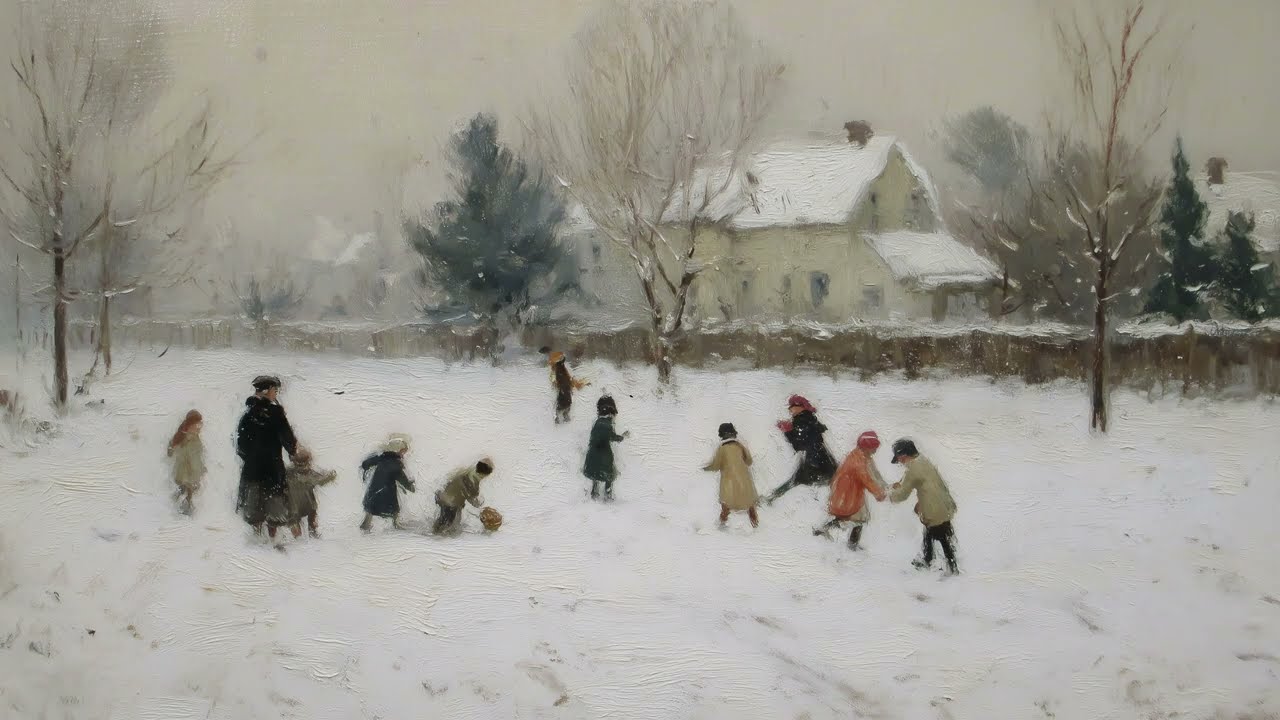 Vintage Winter Frame TV Art ❄️ Cozy & Timeless Winter Decor (4K Ambient Art) | Art For Your TV