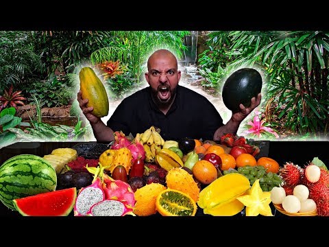 تحدي ١٠ كيلو من الفواكه الغريبة   10 