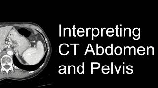 Interpreting CT Abdomen and Pelvis: Course Introduction