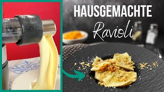 Pastamaker Rezept: Ravioli mit Kürbis (Rommelsbacher's Pastarella)