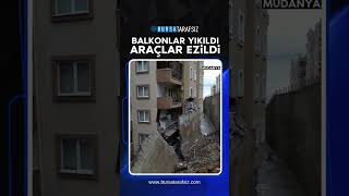 Bursa’da İstinat Duvarı Çöktü! Mudanya’da Büyük Panik ve Hasar