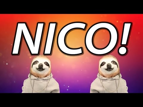 HAPPY BIRTHDAY NICO SLOTH HAPPY BIRTHDAY RAP