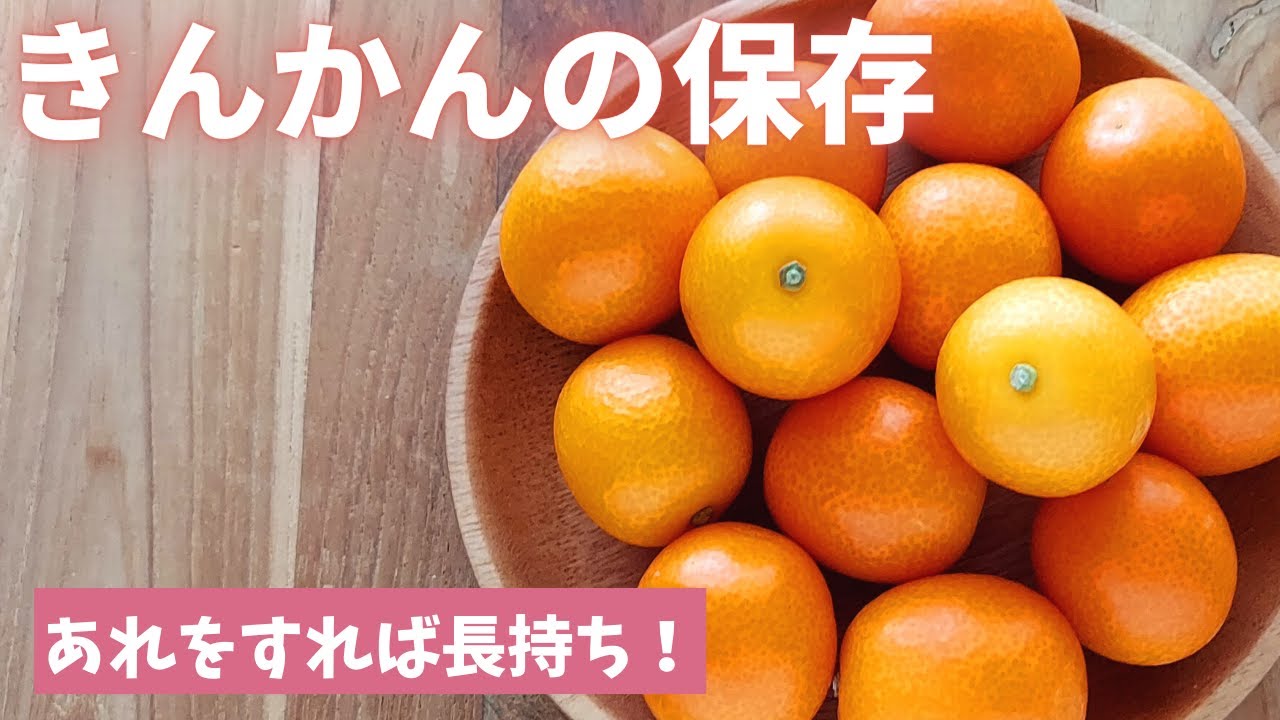 【きんかんの保存＆冷凍保存】冷蔵でもあれをやれば長持ちします！！（島本美由紀の保存から食品ロス削減）