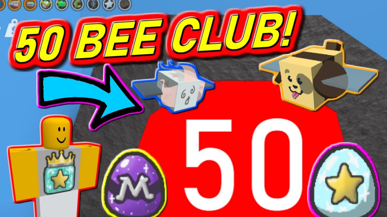 50 Bee Club Roblox Bee Swarm Simulator Youtube - the unlimited club roblox
