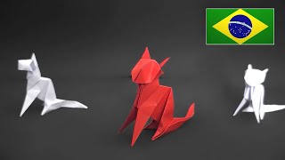 Como fazer um Origami de Gato - Nível Intermediário