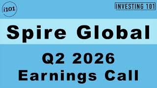 Spire Global Q2 2026 Earnings Call | Space-Based Data Analytics ARR Expansion Holds Firm