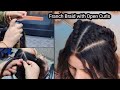 Super Easy &amp; Beautiful French Braid Hairstyle With Open Curls | Open Hairstyle | Hairstyle For Eid