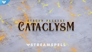 StreamSpell | Cataclysm Stream Package │ Twitch Overlays for OBS Studio, Streamlabs