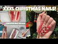 XXXL CHRISTMAS MAKARTT POLYGEL NAILS | SWEATER DESIGN | FEMI BEAUTY METHOD | BEGINNER TUTORIAL