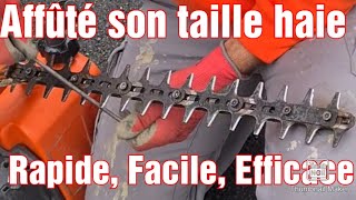 🆘️ Comment affûté un taille haie ?quelle outils ? quelle méthode ? FACILE RAPIDE EFFICACE LAMIER‼️