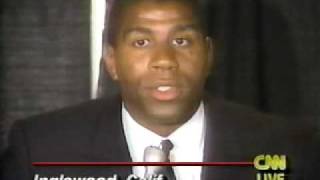 Magic Johnson announces retirement due to HIV CNN 1991