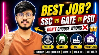 Engineer Career Confusion? 🤯 Best Job Explained (SSC, PSU, GATE, Private)
