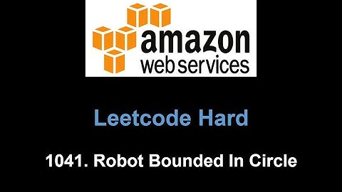 Leetcode 1041. Robot Bounded In Circle (math)