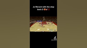 Ja Morant Step Back 3 🏀💯🎯 - Nba2k23