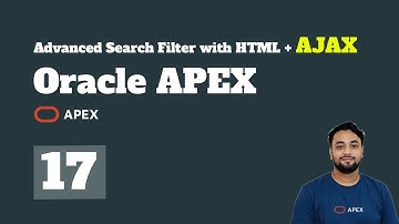 Oracle APEX  Tutorial - Advanced Search Filter with HTML + AJAX