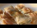 Роллы из креветок в рисовой бумаге. Rice paper shrimp rolls. Без глютена