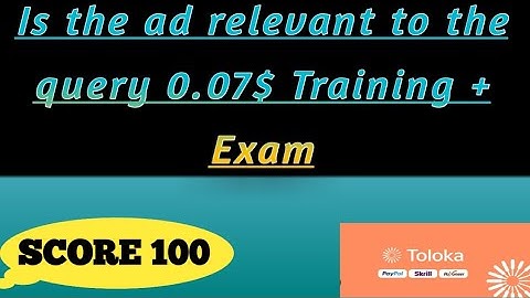 Is the ad relevant to the query 0.07$ Training + Exam
