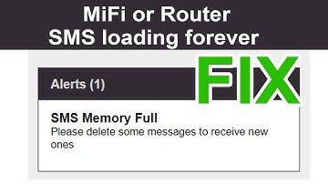 Fix Router SMS storage full error