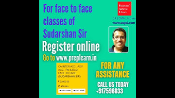 CA Inter November 2022 Face to Face Classes