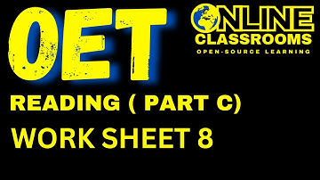 Brain controlled prosthetics oet reading part C work sheet