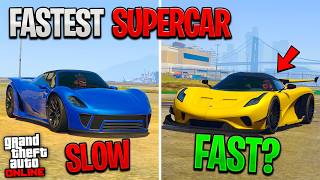 Top 10 FASTEST SUPERCARS In GTA Online (Updated)