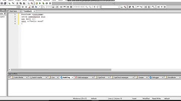 TUTORIAL #1 CODE BLOCKS hello world