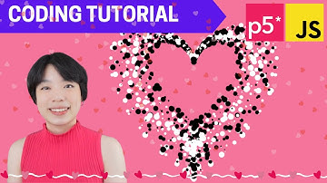p5.js Coding Tutorial | 💖 Exploding Hearts 💖 (Particle Systems)