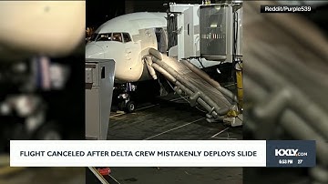 Flight canceled after Delta crew mistakenly deploys slide
