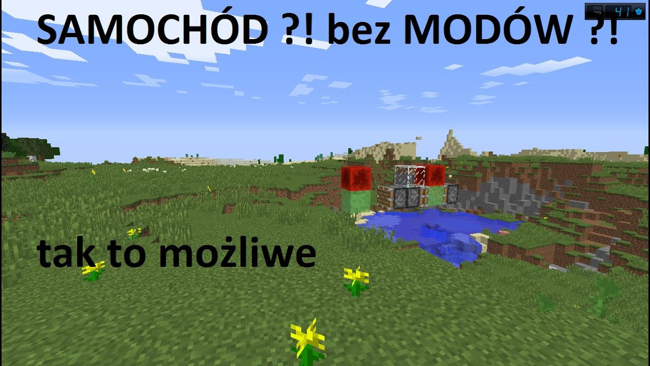 SAMOCHÓD w minecraft bez modów ! YouTube