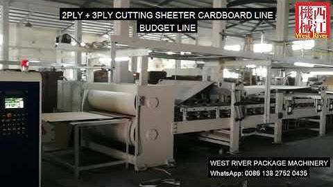 Budget line: 2Ply & 3Ply Corrugated cardboard production line B C E flutes