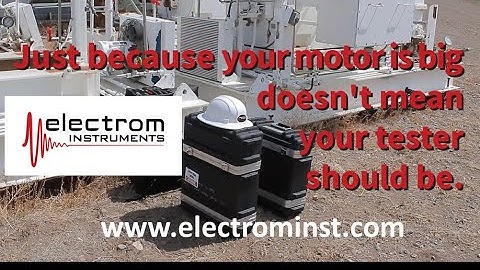 Field Testing High Voltage Motors with the iTIG III and Power Pack