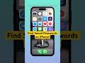 Find Saved Passwords on iPhone! #shorts #iphone