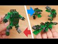 LEGO brick robot transformers tutorial - Crocodile Boy Crocky