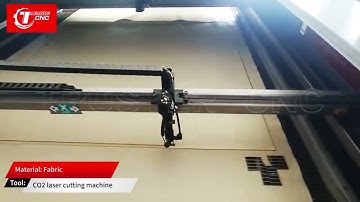 co2 laser cutting machine cutting single layer fabric