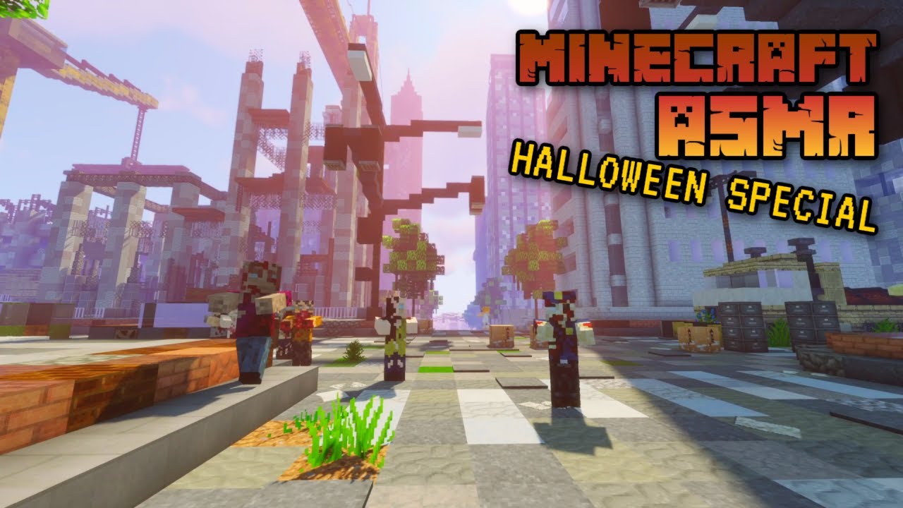 Minecraft ASMR 🧟 I Played 3 Scary Maps for Halloween! 🌕 Soft spoken