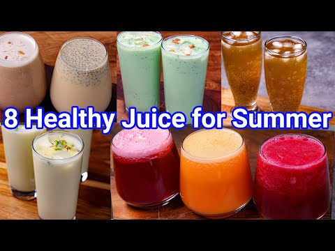 8 Healthy  Refreshing Homemade Summer Drinks  Milk, Fruit  Vegetable Summer Beverages