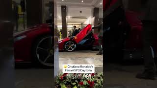 Cristiano Ronaldo Arrives At Four Seasons In His Ferrari Daytona Sp3