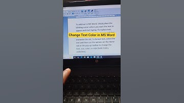 how to change text color in ms word