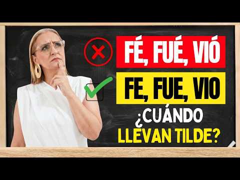 ¿Por qué nunca debes ponerle tilde a estas palabras?