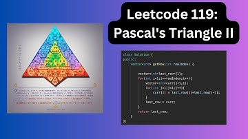 Leetcode 119: Pascal