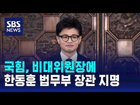 국민의힘, 비대위원장에 한동훈 법무부 장관 지명 / SBS
