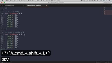 Sublime Text Tips and Tricks - Multi-line Editing