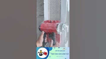 Bào lớp sơn nước cũ lâu ngày #maybaotuong #xaydung #betong