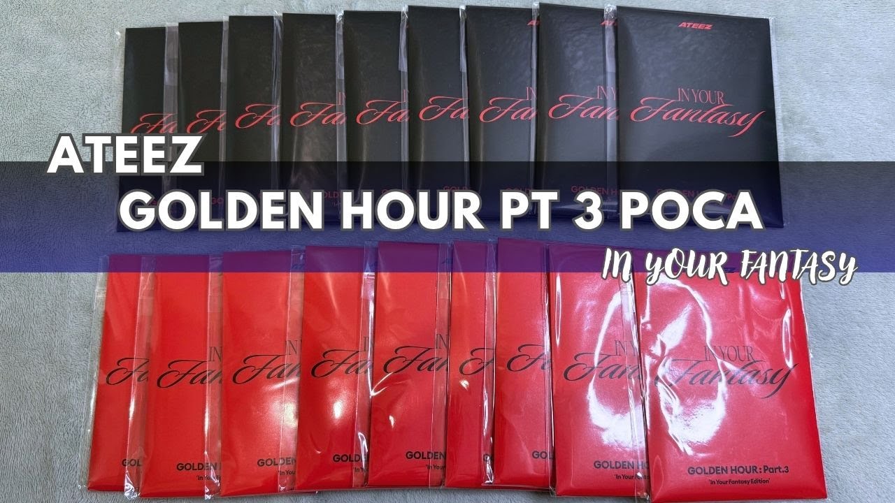 Ateez Golden Hour Pt 3 In Your Fantasy Poca album unboxing!