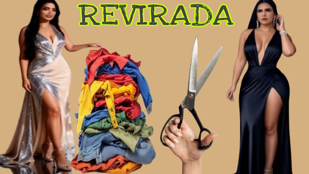 VIRADA E REVIRADA COM ROUPAS VELHAS E ANTIGAS. Jucy Alves YT
