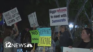 Protests outside of town hall hosted by several AZ Republicans