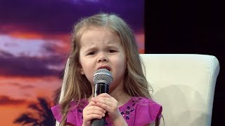 HOW FAR I LL GO DISNEY S MOANA LIVE PERFORMANCE BY 4 YEAR OLD CLAIRE RYANN AT CHARITY