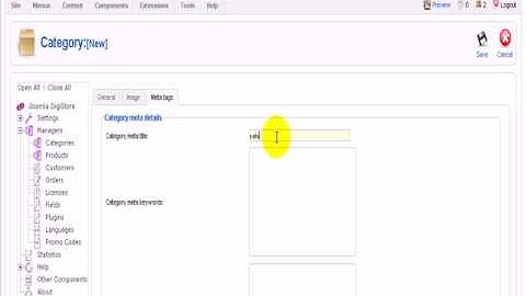 How to add categories to iJoomla DigiStore