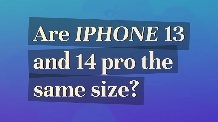 Are iPhone 13 and 14 pro the same size?